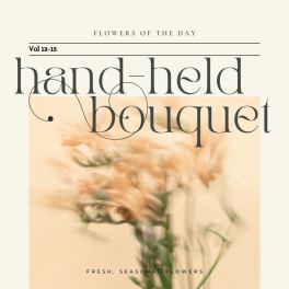 Fresh floral hand-held bouquet