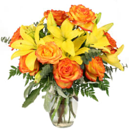 Vivid Amber Bouquet