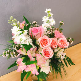 Modern Pink and White Melody