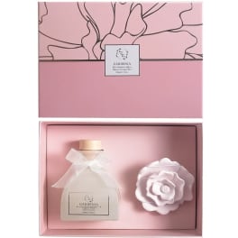 Diffuser Sunshine Ceramic Rose Giftset (Gardenia Pink)