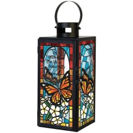 Celebration of a Life Stained Glass Lantern