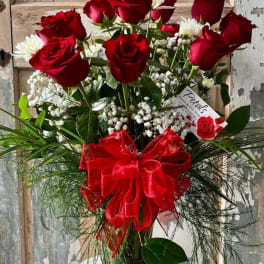 The Perfect Dozen ... Red Roses by Petals