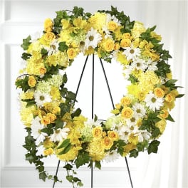 Golden Remembrance Wreath