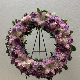 SW#04 Purple Serenity Wreath