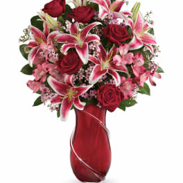 Teleflora's Wrapped With Passion Bouquet DX