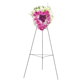 Peaceful Pink Standing Heart