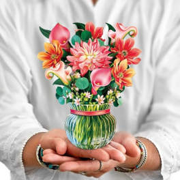 Mini Dear Dahlia - Fresh Cut Paper Pop-up Bouquet