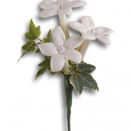 White Gloves Boutonniere - T203-3A