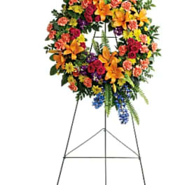 Colorful Serenity Wreath