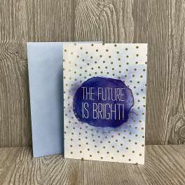 “The Future Is Bright!” Graduation Full Sized Greeting Card