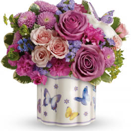 Teleflora's Field Of Butterflies Bouquet