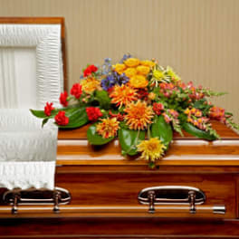 Graceful Garden Casket Spray