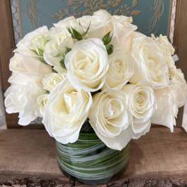 Two Dozen White Roses by BloomNation™