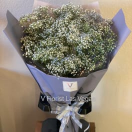 Light Blue Baby's Breath Bouquet