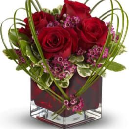 Sweet Thoughts Bouquet with Red Roses