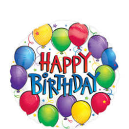 Colorful birthday balloon graphic with "Happy Birthday" text