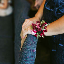 Ribbon Tie on Corsage