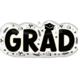 30" Grad Sketched Supershape Balloon