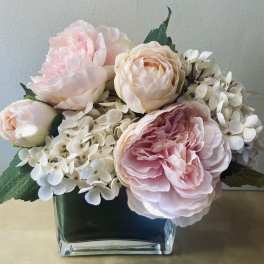 Blushing Beauty - Silk Floral Arrangement