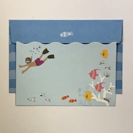 Title: Mini Message Card-Ocean Theme
