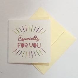 Mini Message Card-Especially for You