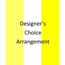 Yellow and white designer's choice arrangement placeholder graphic