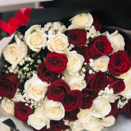 Shhhh,,Whispers of Love Hand wrap bouquet. looking to add or change to other color we will see what we can do for you, please call
