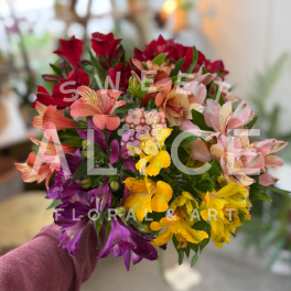 Rainbows and Sunshine Wrapped Bouquet