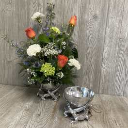 Gator Pedestal Arrangement by Arthur Court
