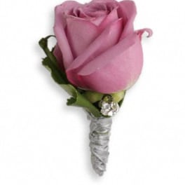 Accent on Roses And Ribbons Boutonniere
