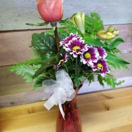 Brekke Rose Bud Vase
