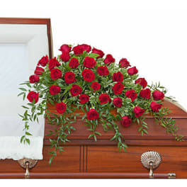 Simply Rose Casket Spray