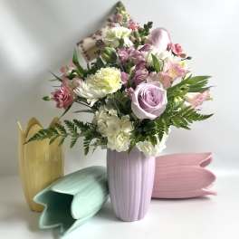 Mother’s Day Bloom & Brew Bundle by Barb’s Flowers