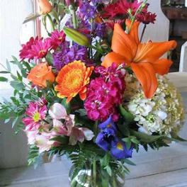 Bright summer garden party