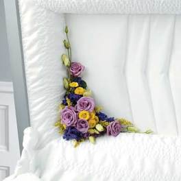 Purple and Yellow Lid Arrangement