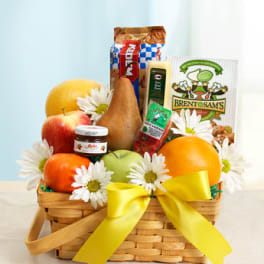 Fruit & Gourmet Basket for Sympathy