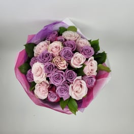 Purple Roses bouquet