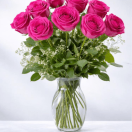 Hot Pink Rose Bouquet