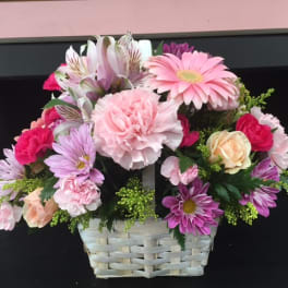 Spring Mix in a Basket