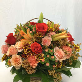 Autumn Basket Arragement