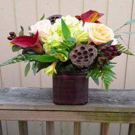 Low And Lush Fall Arrangement