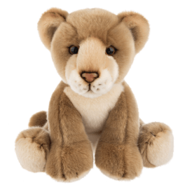 Plush teddy bear cub sitting upright