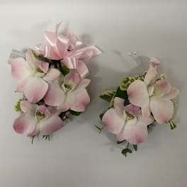 Dendrobium Orchid Boutonniere and Corsage