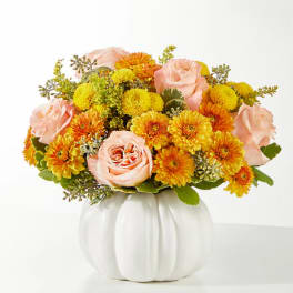 Peachy Pumpkin Bouquet