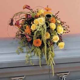 Sunflower and Rose SF94-11 Casket Spray