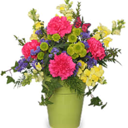 POT O' POSIES Flower Arrangement