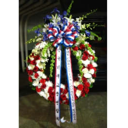 36 INCH GRAND PATRIOTIC WREATH [TT-ANC10]