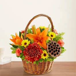 Fall gathering basket