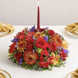 Brilliant autumn centerpiece