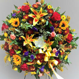Bright Sympathy Wreath